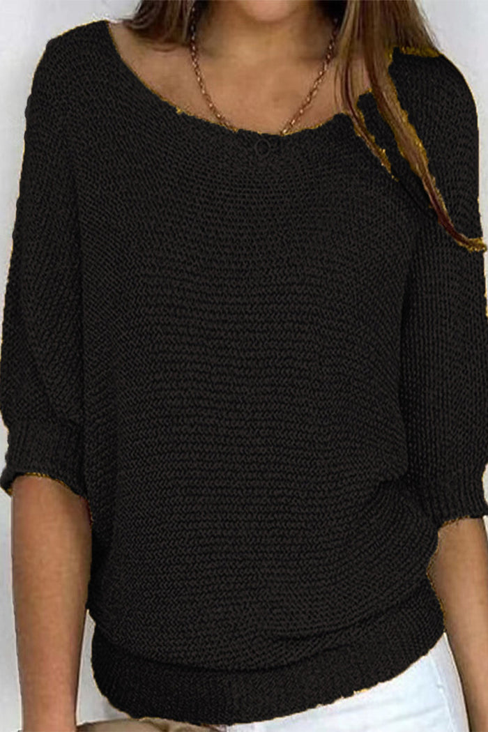 Nuria® | Dámský pletený svetr oversize s netopýřími rukávy