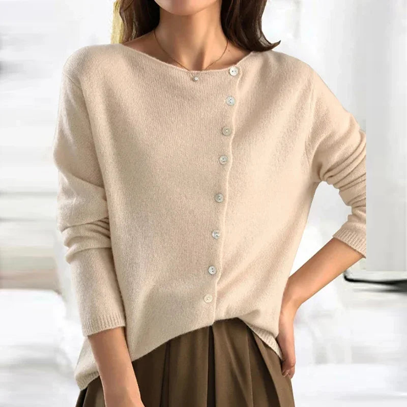 Stella® | Elegantní svetr s trendy zapínáním na knoflíky