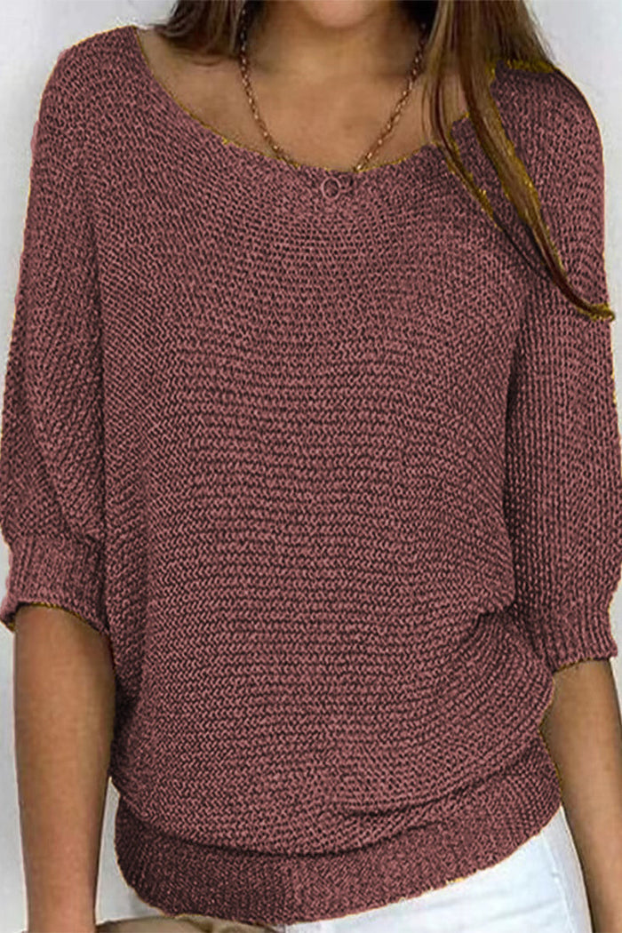 Nuria® | Dámský pletený svetr oversize s netopýřími rukávy