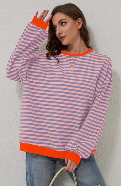 Antonella® | Barevný pruhovaný svetr pro ženy
