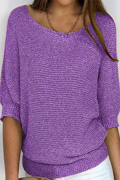 Nuria® | Dámský pletený svetr oversize s netopýřími rukávy