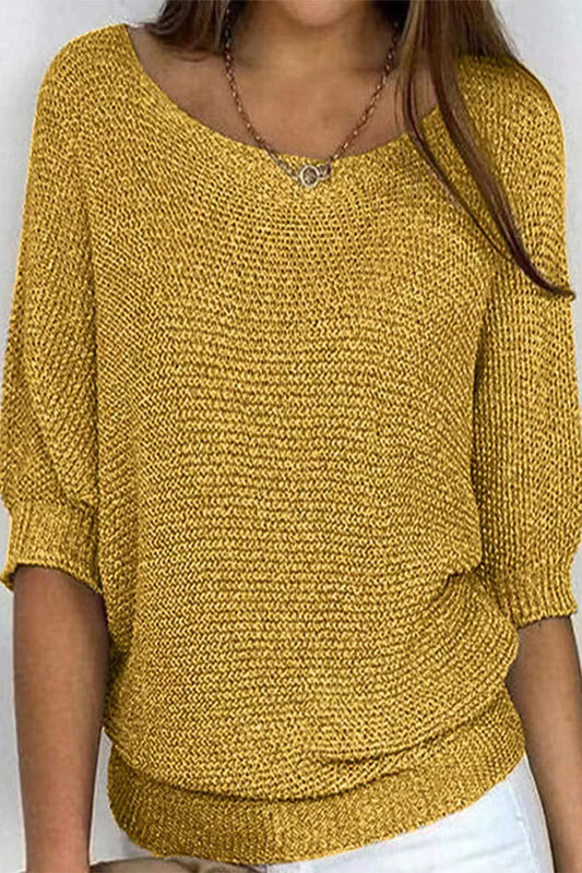 Nuria® | Dámský pletený svetr oversize s netopýřími rukávy